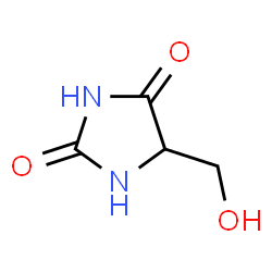 ChemSpider 2D Image | 5-(Hydroxymethyl)-2,4-imidazolidinedione | C4H6N2O3