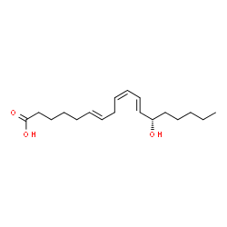ChemSpider 2D Image | (6E,9Z,11E,13S)-13-Hydroxy-6,9,11-octadecatrienoic acid | C18H30O3