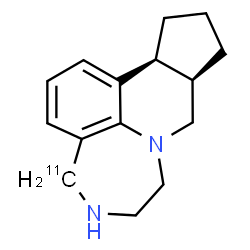 ChemSpider 2D Image | (9aR,12aS)-(4-~11~C)-4,5,6,7,9,9a,10,11,12,12a-Decahydrocyclopenta[c][1,4]diazepino[6,7,1-ij]quinoline | C1411CH20N2