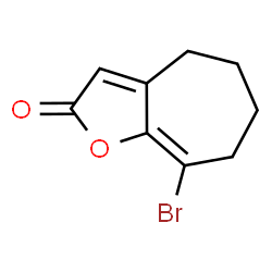 ChemSpider 2D Image | 8-Bromo-4,5,6,7-tetrahydro-2H-cyclohepta[b]furan-2-one | C9H9BrO2