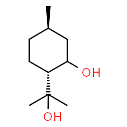 ChemSpider 2D Image | (2R,5R)-2-(2-Hydroxy-2-propanyl)-5-methylcyclohexanol | C10H20O2