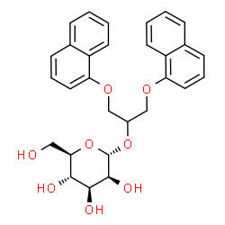 ChemSpider 2D Image | 1,3-Bis(1-naphthyloxy)-2-propanyl alpha-D-mannopyranoside | C29H30O8