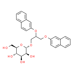 ChemSpider 2D Image | 2,3-Bis(2-naphthyloxy)propyl alpha-D-mannopyranoside | C29H30O8