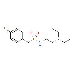 ChemSpider 2D Image | N-[2-(Diethylamino)ethyl]-1-(4-fluorophenyl)methanesulfonamide | C13H21FN2O2S