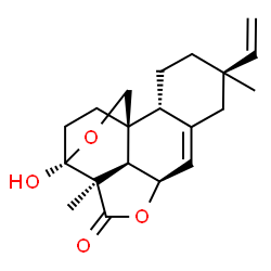 ChemSpider 2D Image | (3beta,6beta,9beta)-3-Hydroxy-3,20:6,18-diepoxypimara-7,15-dien-18-one | C20H26O4