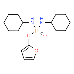 ChemSpider 2D Image | 2-Furyl N,N'-dicyclohexylphosphorodiamidate | C16H27N2O3P
