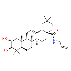 ChemSpider 2D Image | (2alpha,3beta)-N-Allyl-2,3-dihydroxyolean-12-en-28-amide | C33H53NO3
