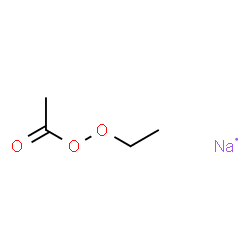 ChemSpider 2D Image | Ethaneperoxoic acid, ethyl ester, sodium salt (1:1) | C4H8NaO3