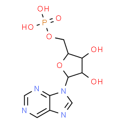 ChemSpider 2D Image | 9-(5-O-Phosphonopentofuranosyl)-9H-purine | C10H13N4O7P