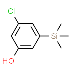 ChemSpider 2D Image | 3-Chloro-5-(trimethylsilyl)phenol | C9H13ClOSi