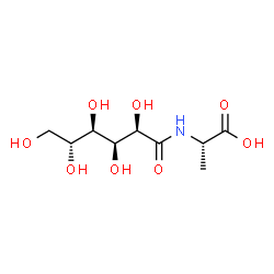 ChemSpider 2D Image | N-D-Gluconoyl-L-alanine | C9H17NO8