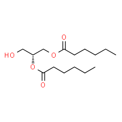 ChemSpider 2D Image | 2,3-dihexanoyl-sn-glycerol | C15H28O5