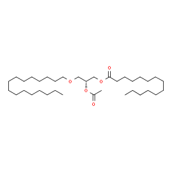 ChemSpider 2D Image | 1-palmityl-2-acetyl-3-myristoyl-sn-glycerol | C35H68O5