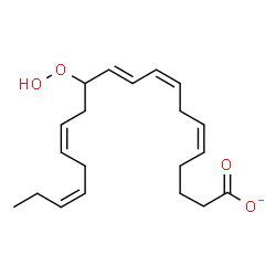 ChemSpider 2D Image | (5Z,8Z,10E,14Z,17Z)-12-Hydroperoxy-5,8,10,14,17-icosapentaenoate | C20H29O4