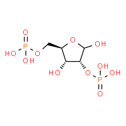 ChemSpider 2D Image | D-ribofuranose-2,5-bisphosphate | C5H12O11P2