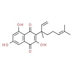 ChemSpider 2D Image | 3-linalylflaviolin | C20H22O5