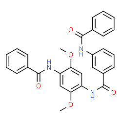 ChemSpider 2D Image | 3-(Benzoylamino)-N-[4-(benzoylamino)-2,5-dimethoxyphenyl]benzamide | C29H25N3O5