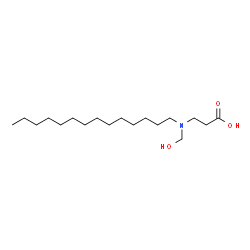ChemSpider 2D Image | N-(Hydroxymethyl)-N-tetradecyl-beta-alanine | C18H37NO3