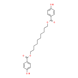 ChemSpider 2D Image | 1,10-Decanediyl bis(4-hydroxybenzoate) | C24H30O6