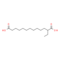 ChemSpider 2D Image | 2-Ethyltridecanedioic acid | C15H28O4