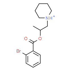ChemSpider 2D Image | 1-{2-[(2-Bromobenzoyl)oxy]propyl}piperidinium | C15H21BrNO2