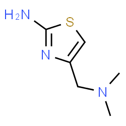 ChemSpider 2D Image | 4-[(Dimethylamino)methyl]-1,3-thiazol-2-amine | C6H11N3S
