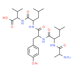 ChemSpider 2D Image | Alanylleucyltyrosylleucylvaline | C29H47N5O7