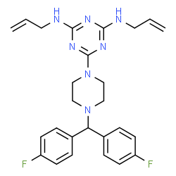 ChemSpider 2D Image | Almitrine | C26H29F2N7