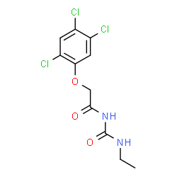 ChemSpider 2D Image | N-(Ethylcarbamoyl)-2-(2,4,5-trichlorophenoxy)acetamide | C11H11Cl3N2O3