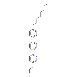 ChemSpider 2D Image | 2-(4'-Octyl-4-biphenylyl)-5-propylpyridine | C28H35N