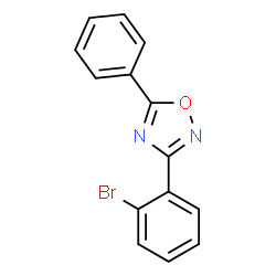 ChemSpider 2D Image | 3-(2-Bromophenyl)-5-phenyl-1,2,4-oxadiazole | C14H9BrN2O