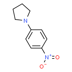 ChemSpider 2D Image | 1-(4-Nitrophenyl)pyrrolidine | C10H12N2O2