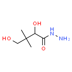 ChemSpider 2D Image | 2,4-Dihydroxy-3,3-dimethylbutanehydrazide | C6H14N2O3
