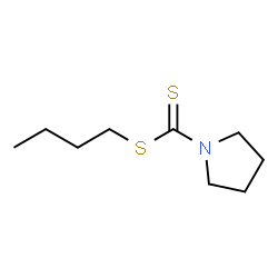 ChemSpider 2D Image | Butyl 1-pyrrolidinecarbodithioate | C9H17NS2