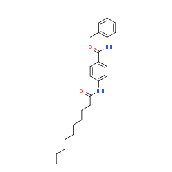 ChemSpider 2D Image | 4-(Decanoylamino)-N-(2,4-dimethylphenyl)benzamide | C25H34N2O2