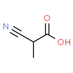 ChemSpider 2D Image | 2-Cyanopropanoic acid | C4H5NO2