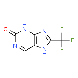 ChemSpider 2D Image | 1,3-Dihydro-8-(trifluoromethyl)-2H-purin-2-one | C6H3F3N4O
