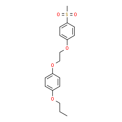 ChemSpider 2D Image | 1-(Methylsulfonyl)-4-[2-(4-propoxyphenoxy)ethoxy]benzene | C18H22O5S