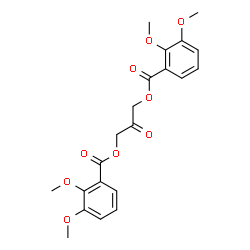 ChemSpider 2D Image | 2-Oxo-1,3-propanediyl bis(2,3-dimethoxybenzoate) | C21H22O9