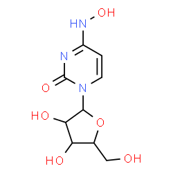 ChemSpider 2D Image | 4-(Hydroxyamino)-1-pentofuranosyl-2(1H)-pyrimidinone | C9H13N3O6