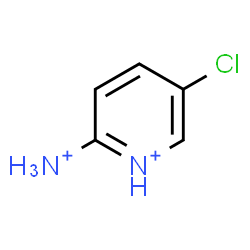 ChemSpider 2D Image | 2-Ammonio-5-chloropyridinium | C5H7ClN2