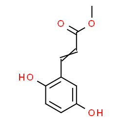 ChemSpider 2D Image | Methyl 3-(2,5-dihydroxyphenyl)acrylate | C10H10O4