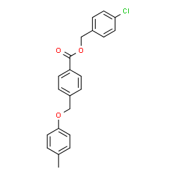 ChemSpider 2D Image | 4-Chlorobenzyl 4-[(4-methylphenoxy)methyl]benzoate | C22H19ClO3
