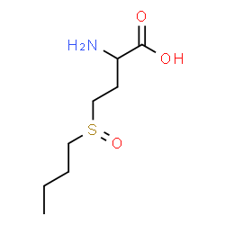 ChemSpider 2D Image | 2-Amino-4-(butylsulfinyl)butanoic acid | C8H17NO3S