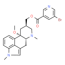 ChemSpider 2D Image | Nicergoline | C24H26BrN3O3