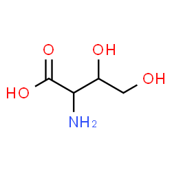 ChemSpider 2D Image | alpha-Amino-beta,gamma-dihydroxybutyric acid | C4H9NO4