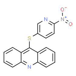 ChemSpider 2D Image | 9-[(6-Nitro-3-pyridinyl)sulfanyl]acridine | C18H11N3O2S