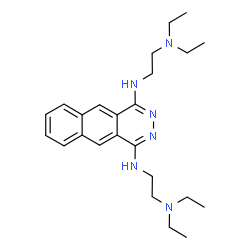 ChemSpider 2D Image | N,N'-Bis[2-(diethylamino)ethyl]benzo[g]phthalazine-1,4-diamine | C24H36N6