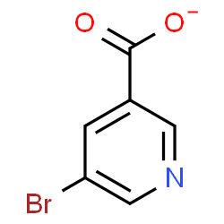 ChemSpider 2D Image | 5-Bromonicotinate | C6H3BrNO2