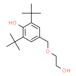 ChemSpider 2D Image | 4-[(2-Hydroxyethoxy)methyl]-2,6-bis(2-methyl-2-propanyl)phenol | C17H28O3